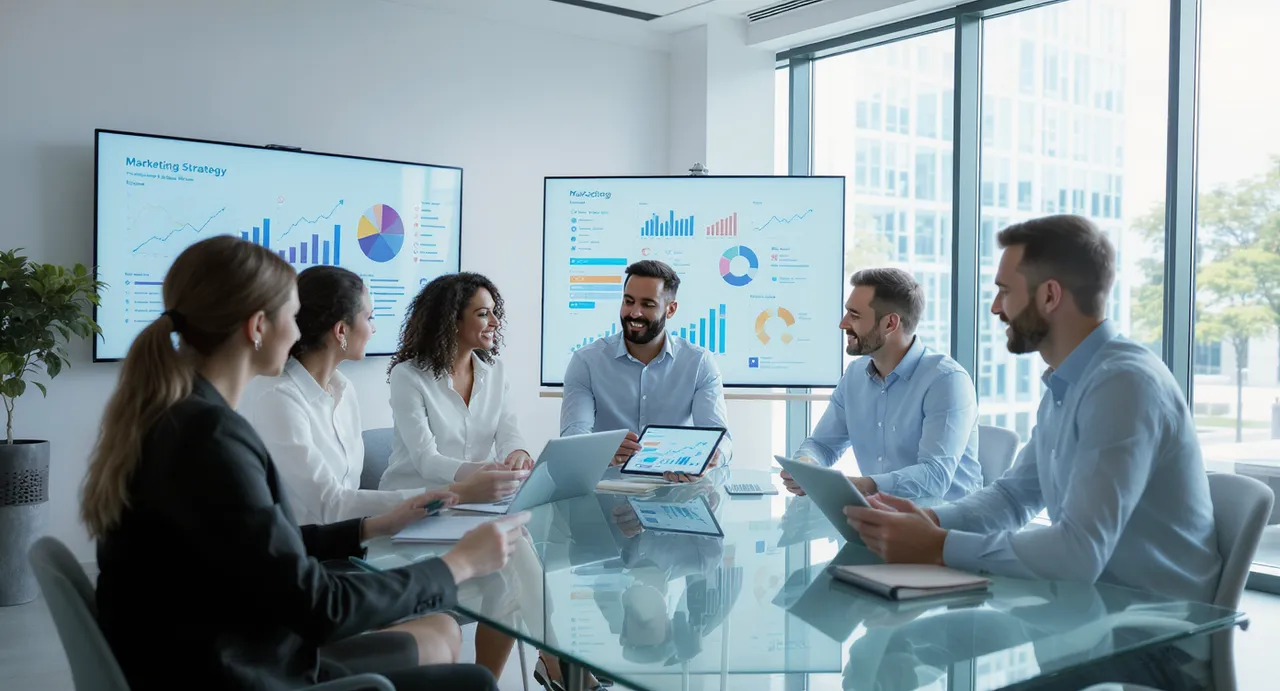 Stratégie marketing pour PME avec plan d'action structuré
